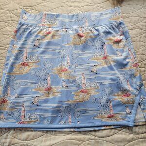 CROWN & IVY Women's Lighthouse Boat Tennis Skorts Skirts SMALL